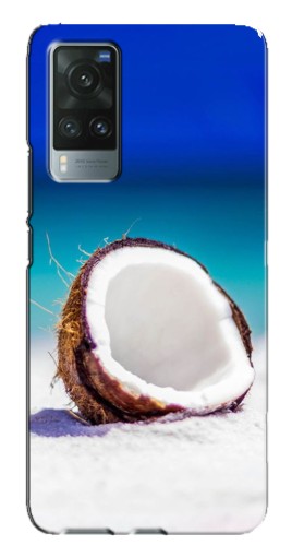 Силиконовый чехол с изображением "Кокос на пляже" для Vivo X60
