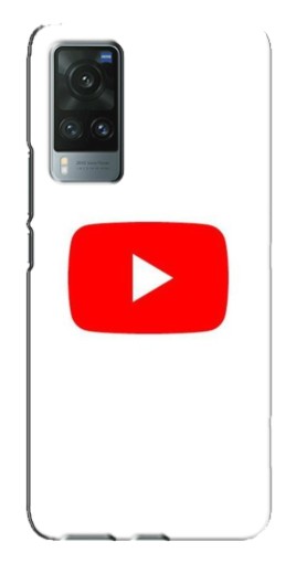Силиконовый чехол с изображением "Красная кнопка" для Vivo X60