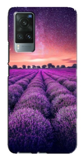 Чехол с печатью "Лавандовое поле" для Vivo X60