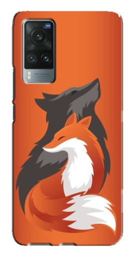 Чехол с принтом "Лиса ART" для Vivo X60