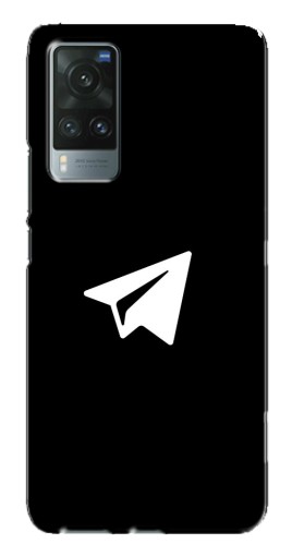 Чехол с печатью "Лого Телеграм" для Vivo X60