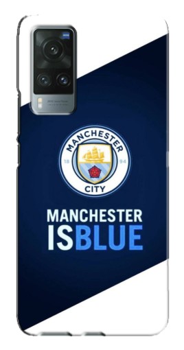 Силиконовый чехол с изображением "Manchester is Blue" для Vivo X60