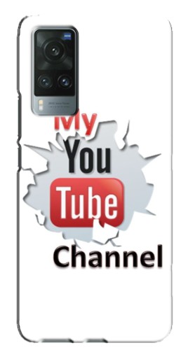 Чехол с печатью "My YouTube" для Vivo X60