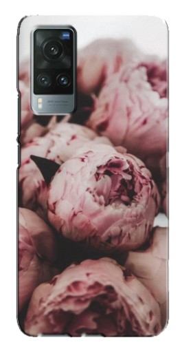 Чехол с принтом "Нежные пионы" для Vivo X60
