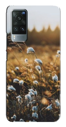 Чехол с картинкой "Нежные полевые цветы" для Vivo X60
