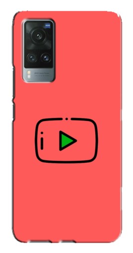 Силиконовый чехол с изображением "Рисованная кнопка" для Vivo X60