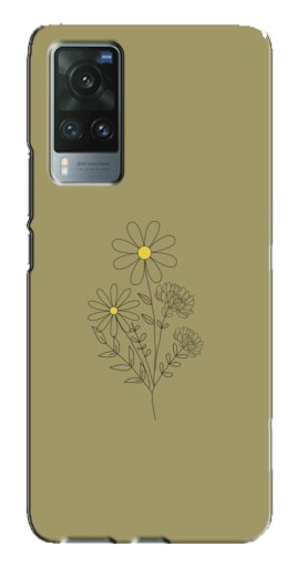 Чехол с печатью "Рисунок ромашка" для Vivo X60
