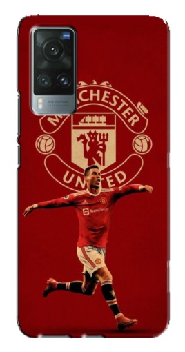 Силиконовый чехол с изображением "Ronaldo в МЮ" для Vivo X60