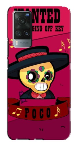 Силиконовый чехол с изображением "WANTED POCO" для Vivo X60