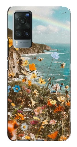 Чехол с принтом "Яркие полевые цветы" для Vivo X60