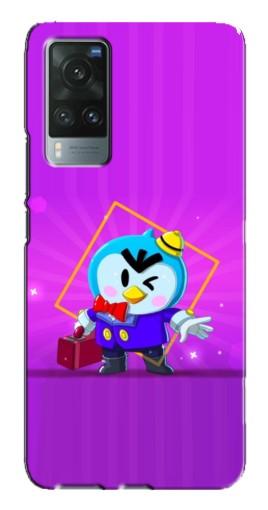Чехол с картинкой "Яркий пингвин" для Vivo X60