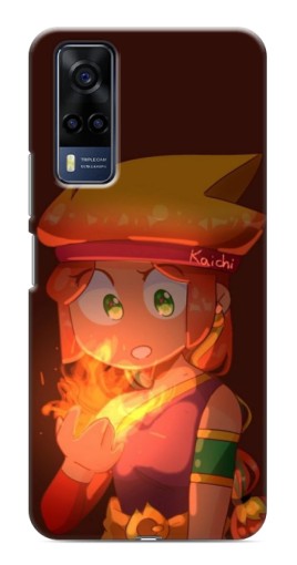 Чехол с картинкой "Amber с огнем" для VIVO Y53S