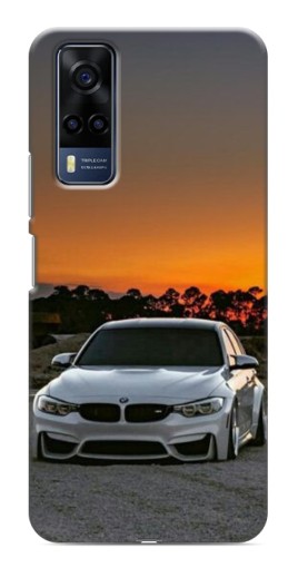 Силиконовый чехол с изображением "BMW белая" для VIVO Y53S