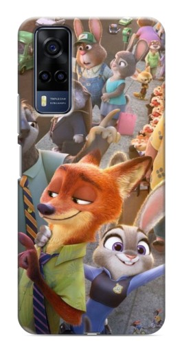 Чехол с печатью "Герои Зверополис" для VIVO Y53S