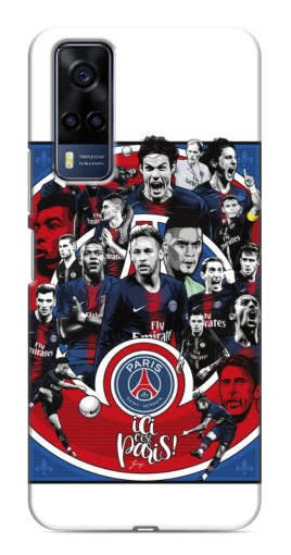 Силиконовый чехол с изображением "Команда PSG" для VIVO Y53S