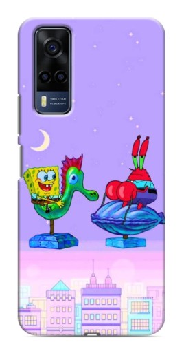 Чехол с печатью "Крабс и Спанч Боб" для VIVO Y53S