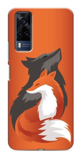 Силиконовый чехол с изображением "Лиса ART" для VIVO Y53S