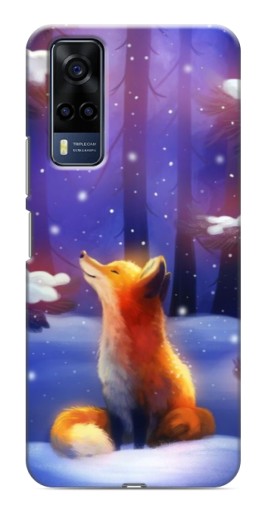 Силиконовый чехол с изображением "Лисичка в лесу" для VIVO Y53S