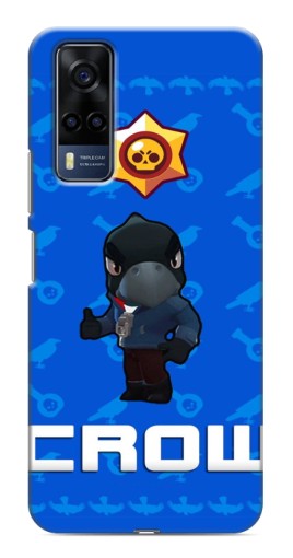 Силиконовый чехол с изображением "Медаль Crow" для VIVO Y53S