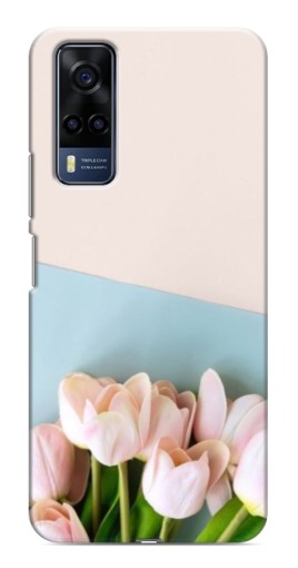 Чехол с картинкой "Нежные тюльпаны" для VIVO Y53S