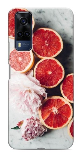 Силиконовый чехол с изображением "Половинки грейпфрутов" для VIVO Y53S
