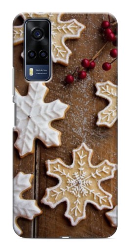 Чехол с печатью "Пряники снежинки" для VIVO Y53S