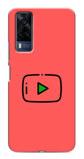 Чехол с принтом "Рисованная кнопка" для VIVO Y53S