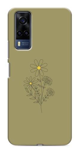 Чехол с картинкой "Рисунок ромашка" для VIVO Y53S