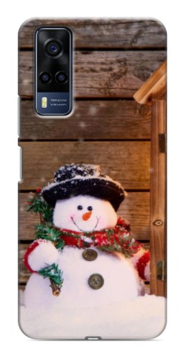 Силиконовый чехол с изображением "Рождественский снеговик" для VIVO Y53S