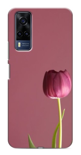 Чехол с картинкой "Розовый тюльпан" для VIVO Y53S