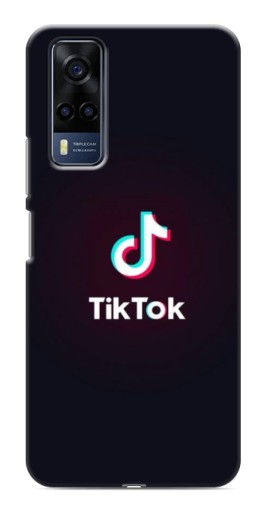 Силиконовый чехол с изображением "TikTok темный" для VIVO Y53S