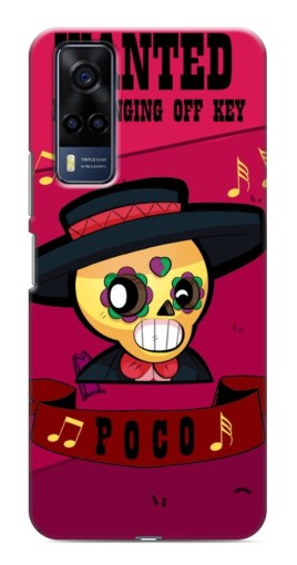Силиконовый чехол с изображением "WANTED POCO" для VIVO Y53S
