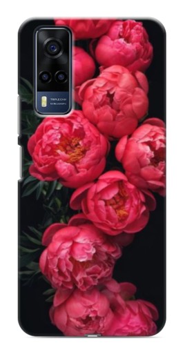Чехол с печатью "Яркие пионы" для VIVO Y53S