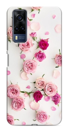 Силиконовый чехол с изображением "Яркие розы" для VIVO Y53S