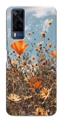 Силиконовый чехол с изображением "Желтые цветы" для VIVO Y53S
