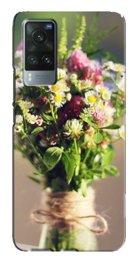 Силиконовый чехол с изображением "Букет полевых цветов" для Vivo X60 Pro
