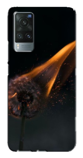 Силиконовый чехол с изображением "Горящий одуванчик" для Vivo X60 Pro