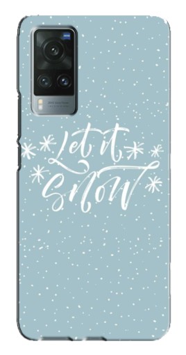 Чехол с печатью "Let it Snow" для Vivo X60 Pro