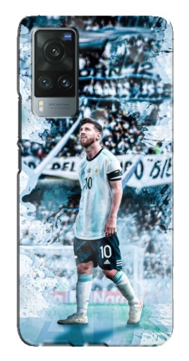Силиконовый чехол с изображением "Месси в Аргентине" для Vivo X60 Pro
