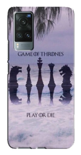 Силиконовый чехол с изображением "Play or Die" для Vivo X60 Pro