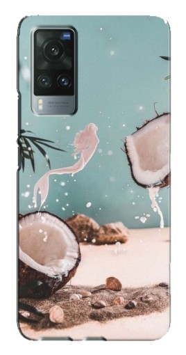 Чехол с принтом "Половинки кокоса" для Vivo X60 Pro