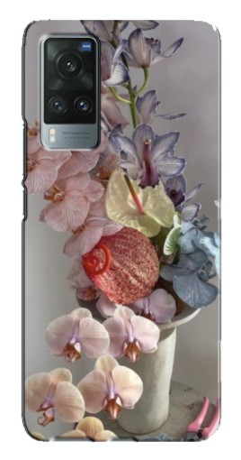 Силиконовый чехол с изображением "Разноцветные орхидеи" для Vivo X60 Pro