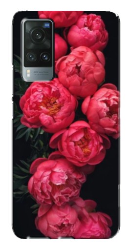 Чехол с принтом "Яркие пионы" для Vivo X60 Pro