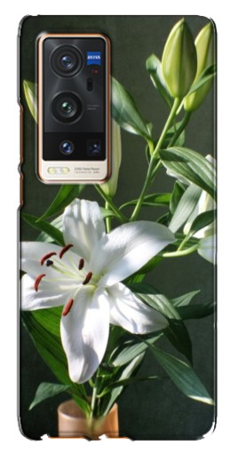 Чехол с печатью "Белые лилии" для Vivo X60 Pro Plus