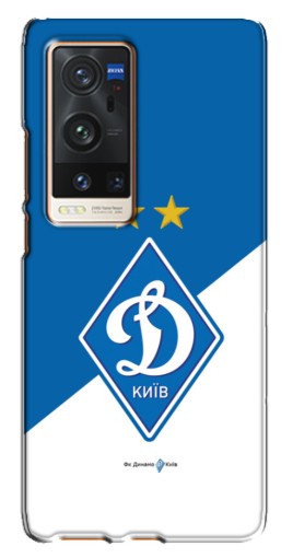 Чехол с картинкой "Бело-синий Динамо" для Vivo X60 Pro Plus