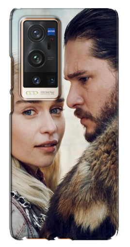 Чехол с картинкой "Дейнерис и Сноу" для Vivo X60 Pro Plus