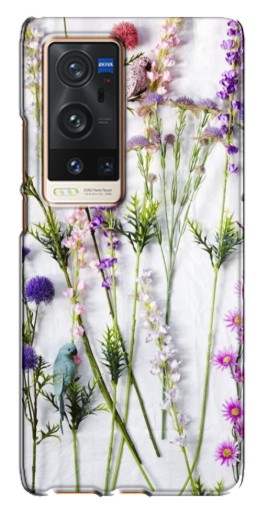 Силиконовый чехол с изображением "Фон полевых цветов" для Vivo X60 Pro Plus