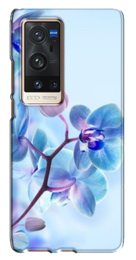 Чехол с картинкой "Голубые орхидеи" для Vivo X60 Pro Plus