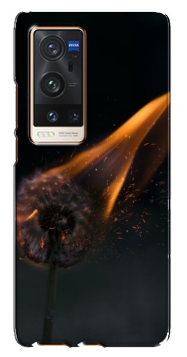 Силиконовый чехол с изображением "Горящий одуванчик" для Vivo X60 Pro Plus