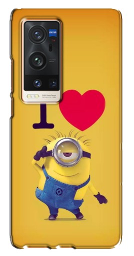 Силиконовый чехол с изображением "I Love Minion" для Vivo X60 Pro Plus